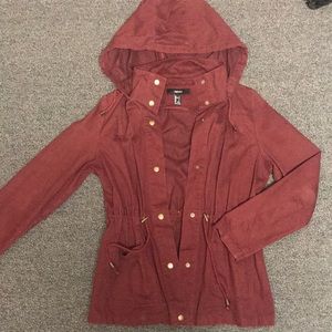 Maroon Forever 21 jacket